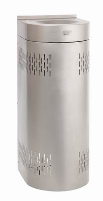 Stainless steel drinking fountain for wall and floor mounting, with flow-through water cooler - 230V, 50Hz — AFO 01.SC
