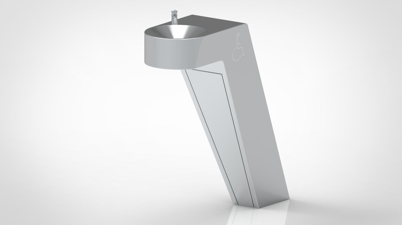 Freestanding drinking fountain for people with disabilities — AFO 06 INV