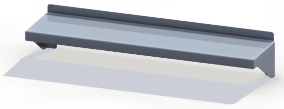 tablette en inox, 800x100x62 mm — NPN 01.800