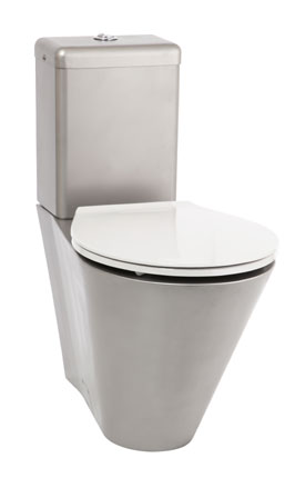 Edelstahl-Stand-WC mit Spülkasten — AUZ 06N