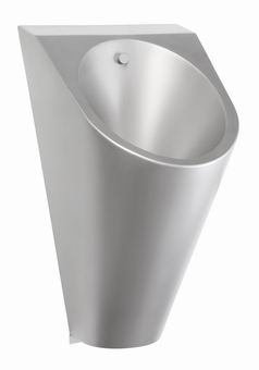 Stainless steel urinal with IQ automatic flushing system - 12V, 50 Hz — AUP 03