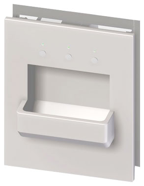 Washbasin for a single water supply with soap dispenser and hand dryer - 230V, 50Hz — AUM 026.1