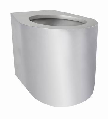 inodoro de pie de acero inoxidable con diseño antivandálico — AUZ 04